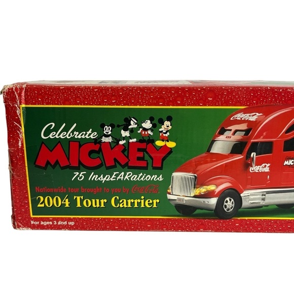 Coca Cola Truck w/ Mickey Mouse Disney Statue - Lights/Sounds 2004 Tour Carrier - Picture 5 of 6